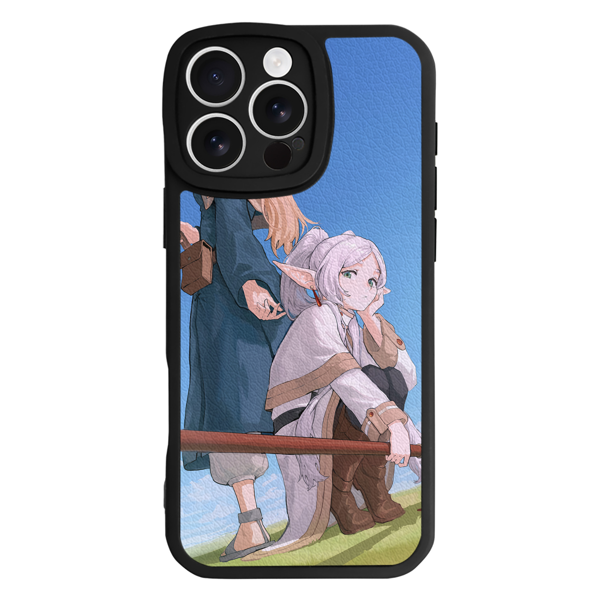 （画像用） 葬送のフリーレン Frieren 【iPhone 16シリーズ対応】シリコンスマホケース（レザー調） 材質：シリコン